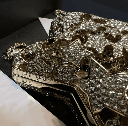 Star diamond mini hollow metal bag