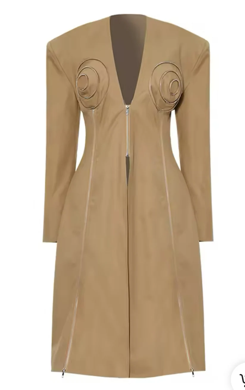 Zip Me Up Structured Blazer / Coat