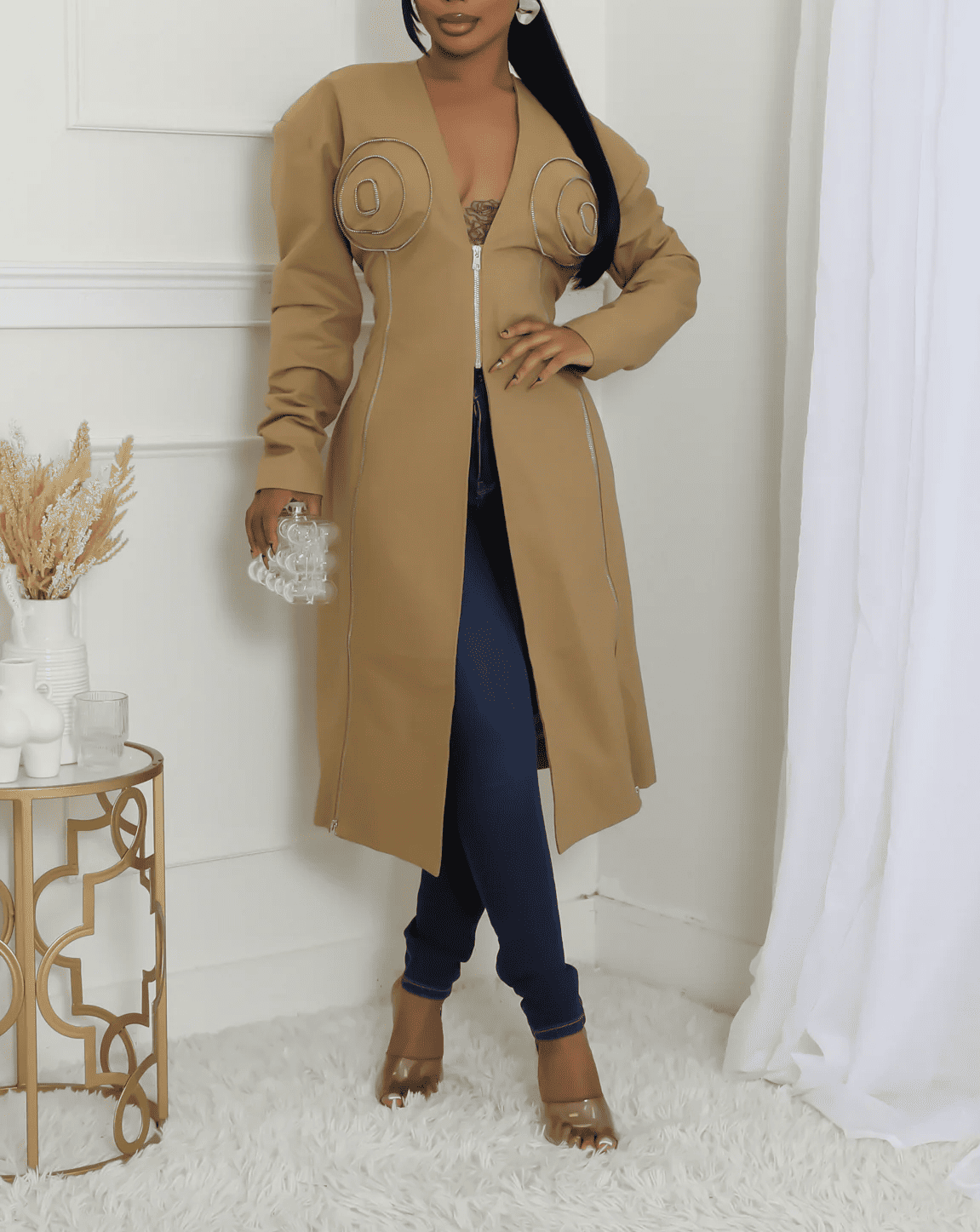 Zip Me Up Structured Blazer / Coat