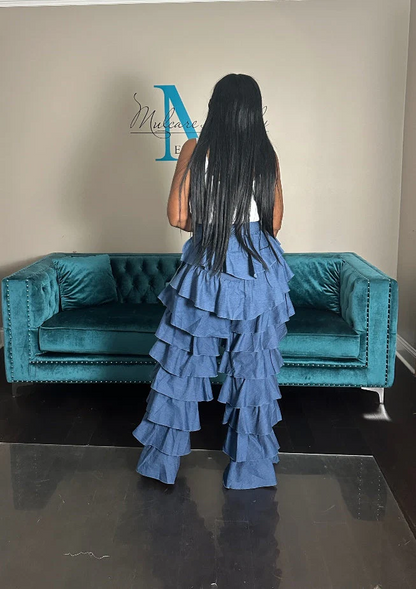 Super Tiered Denim Pant
