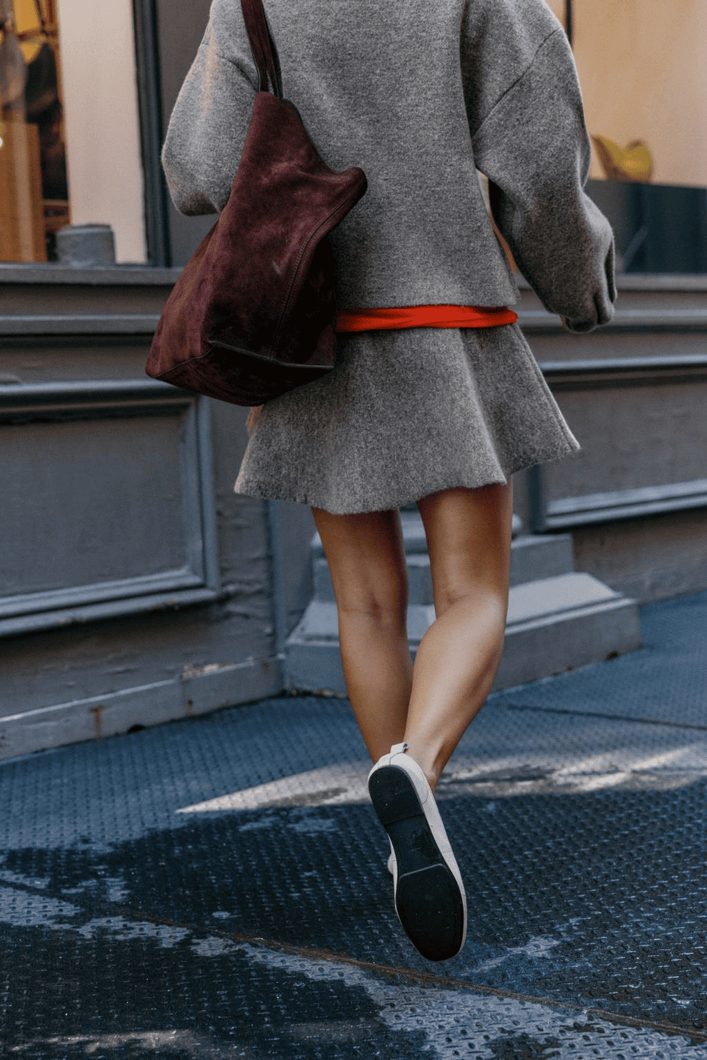 Knit pilot jacket + skirt