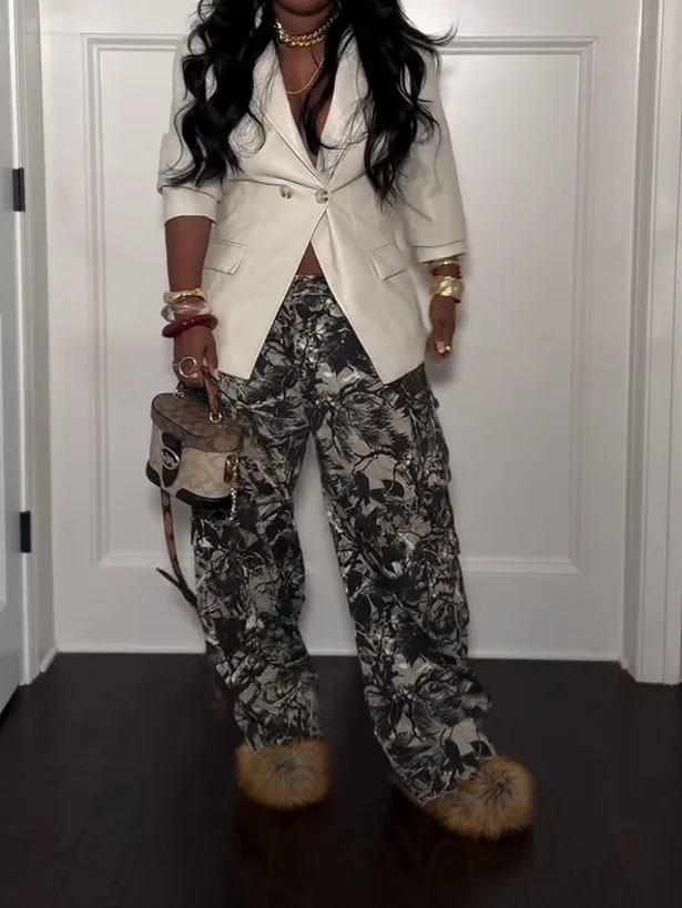 Structured two-button blazer