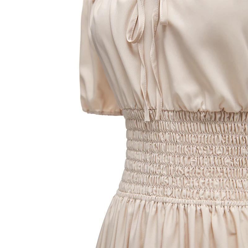 One-shoulder waist cake dress