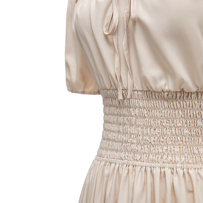 One-shoulder waist cake dress