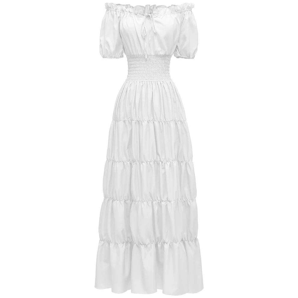 One-shoulder waist cake dress