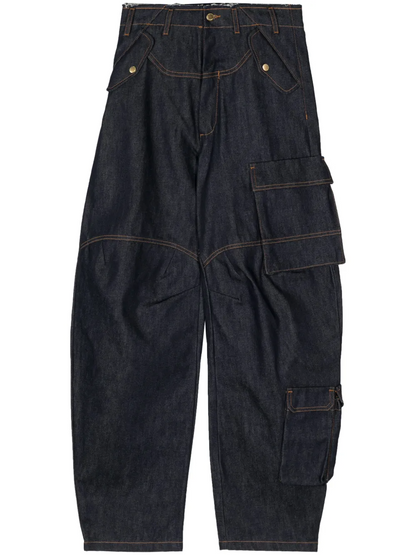 Tapered cargo jeans