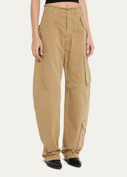Wide-Leg Baggy Cargo Jeans