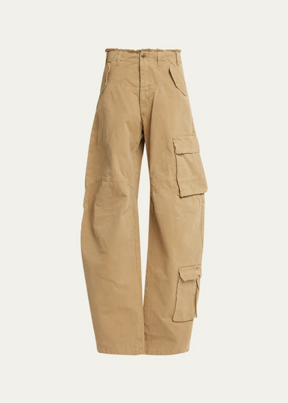 Wide-Leg Baggy Cargo Jeans