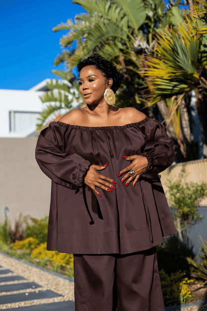 One-Shoulder Loose-Fit Set