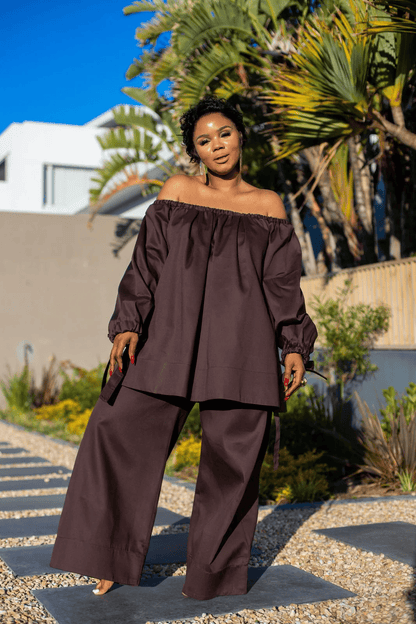 One-Shoulder Loose-Fit Set