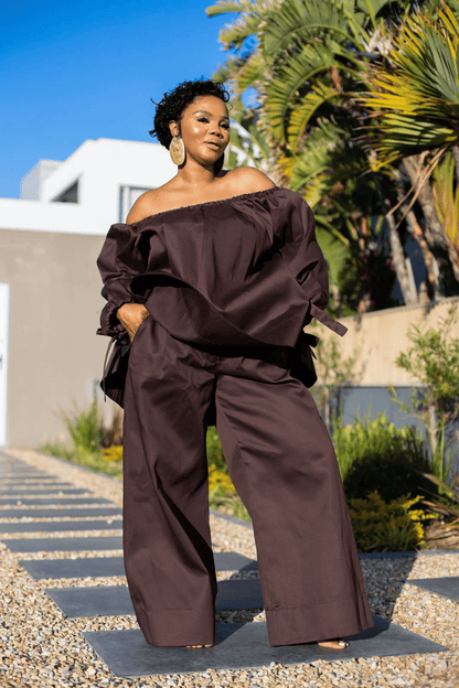 One-Shoulder Loose-Fit Set