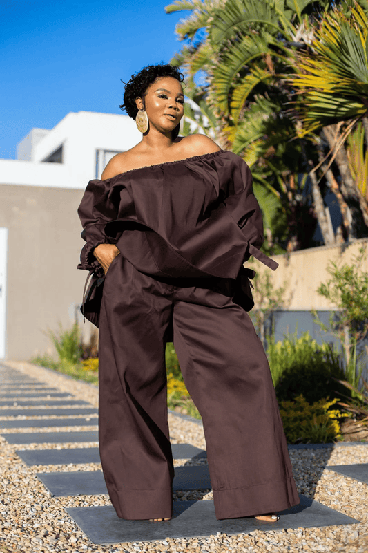 One-Shoulder Loose-Fit Set