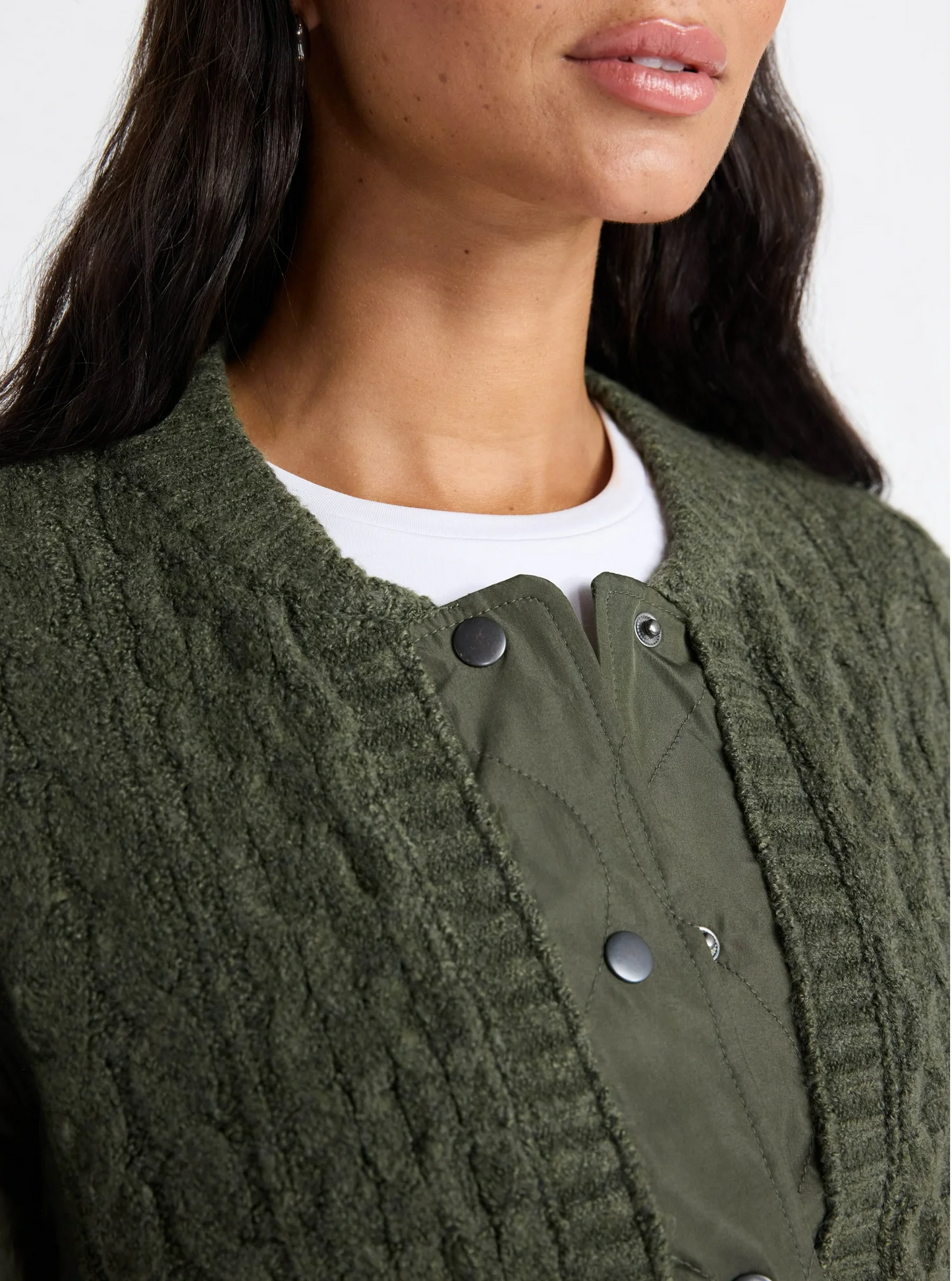 Snap Front Sweater