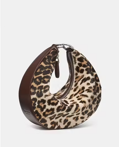 Duo Leopard Haircalf Crossbody Bag