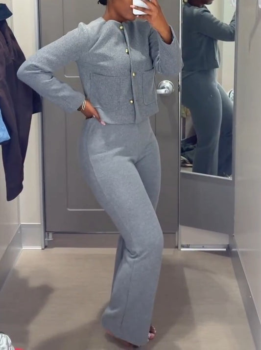 Brushed Boucle Lady Jacket Set