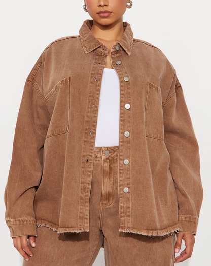 Relaxed Denim Pant Set