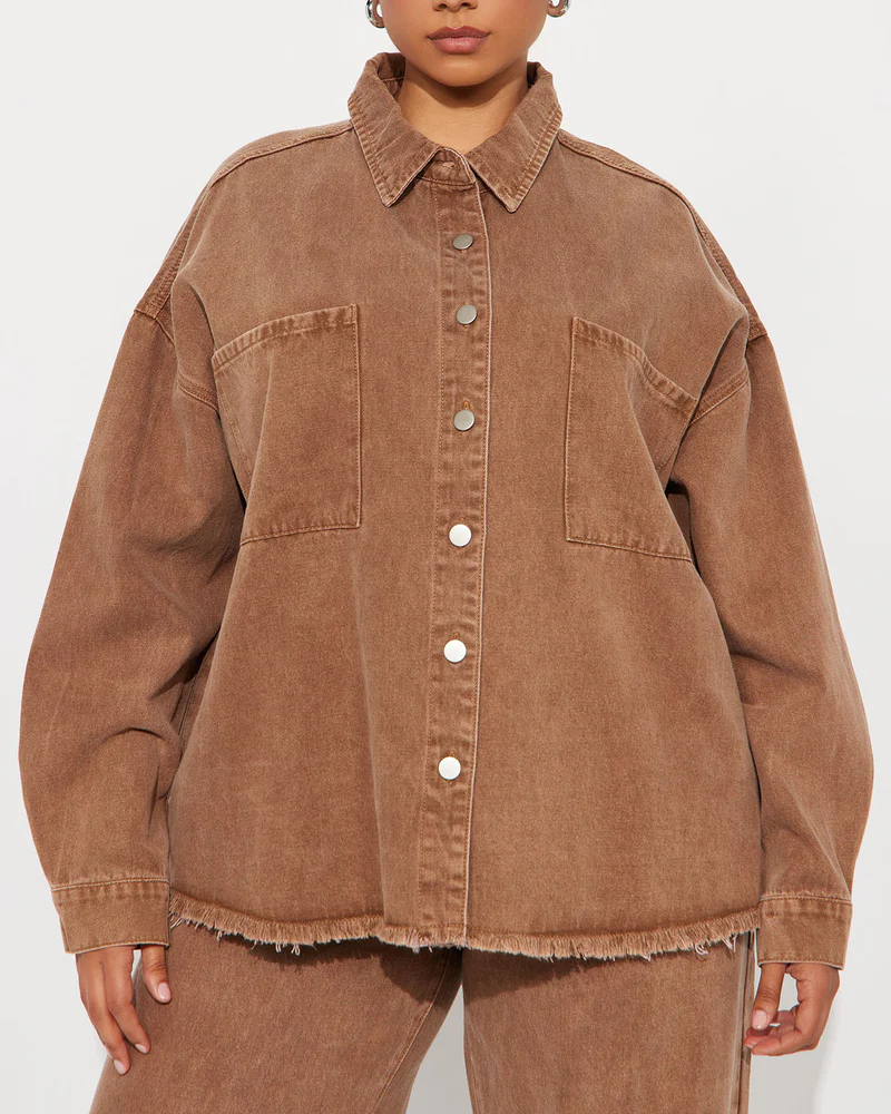 Relaxed Denim Pant Set