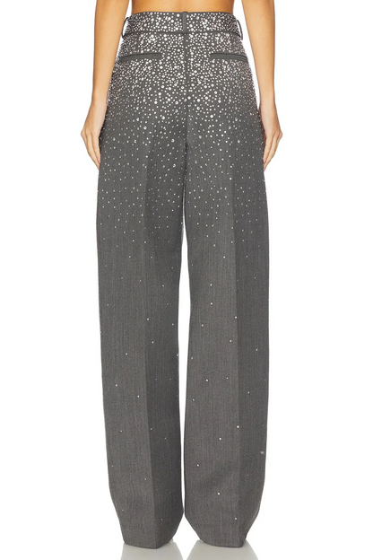 Diamond-embellished two-piece suit