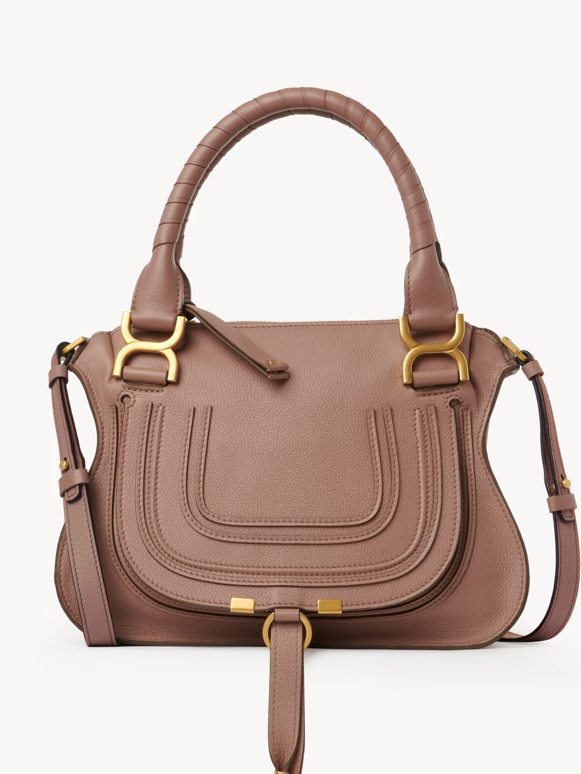 Leather-textured handbag