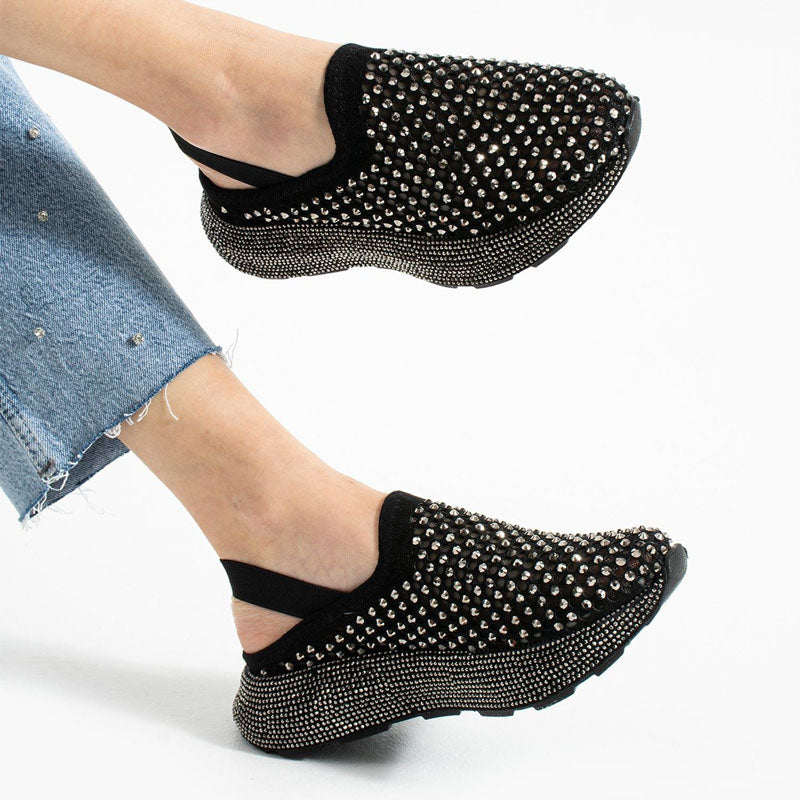 Rhinestone Sparkle Hollow Out Sandals