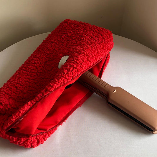 Plush Cosmetic Bag Portable Large Capacity Storage Bag