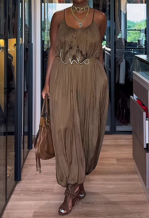 The Oversize Pleated Jumpsuit