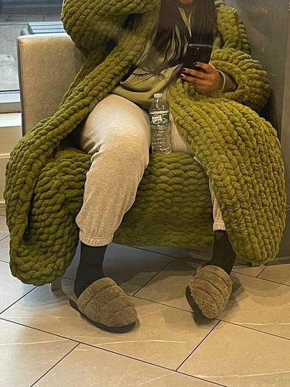 Thickened Sweater Loose Long Cardigan