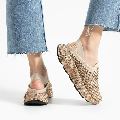 Rhinestone Sparkle Hollow Out Sandals