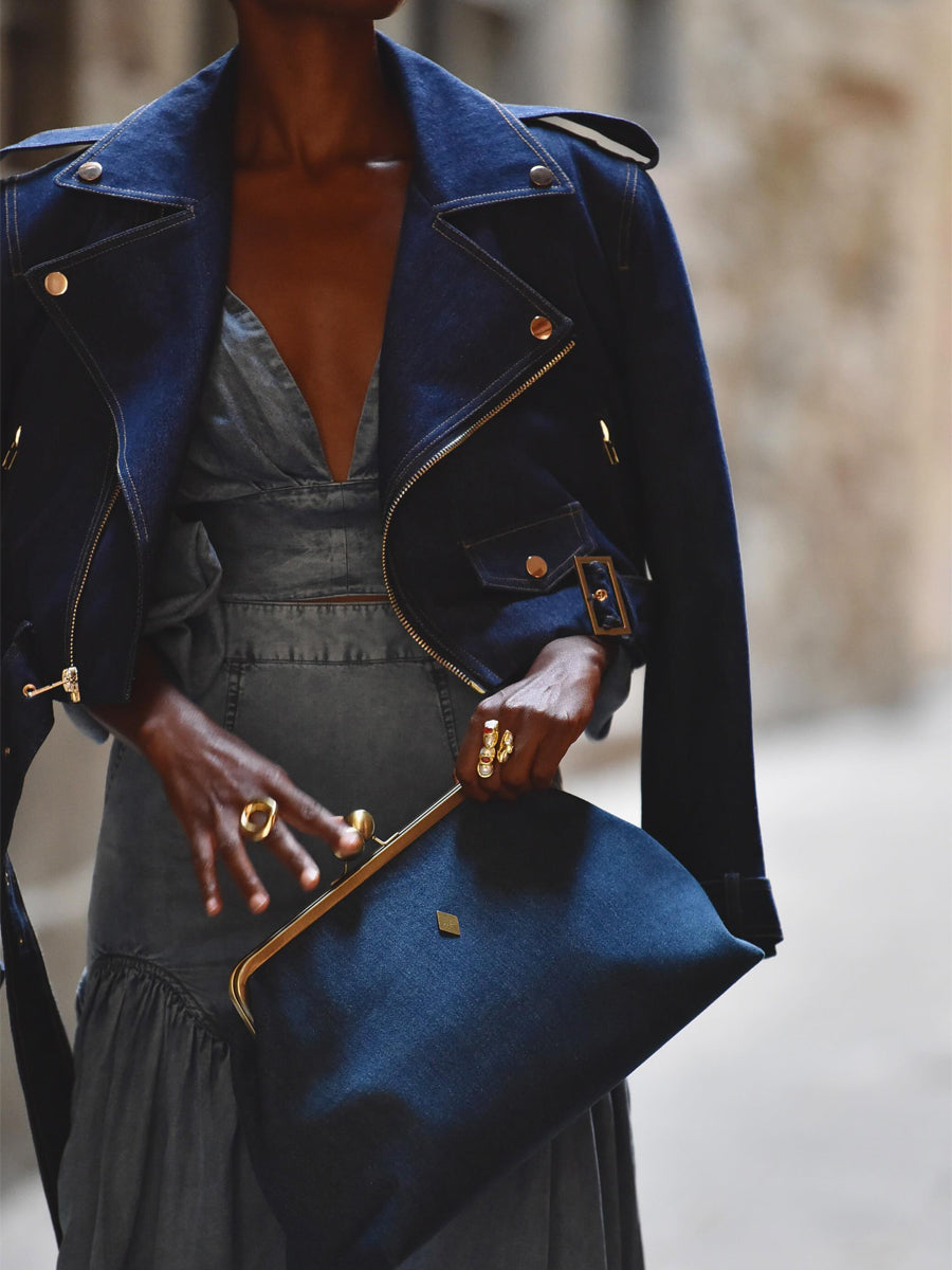 Casual Wide Lape Denim Jacket