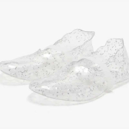 Silver Stars Transparent Shoes