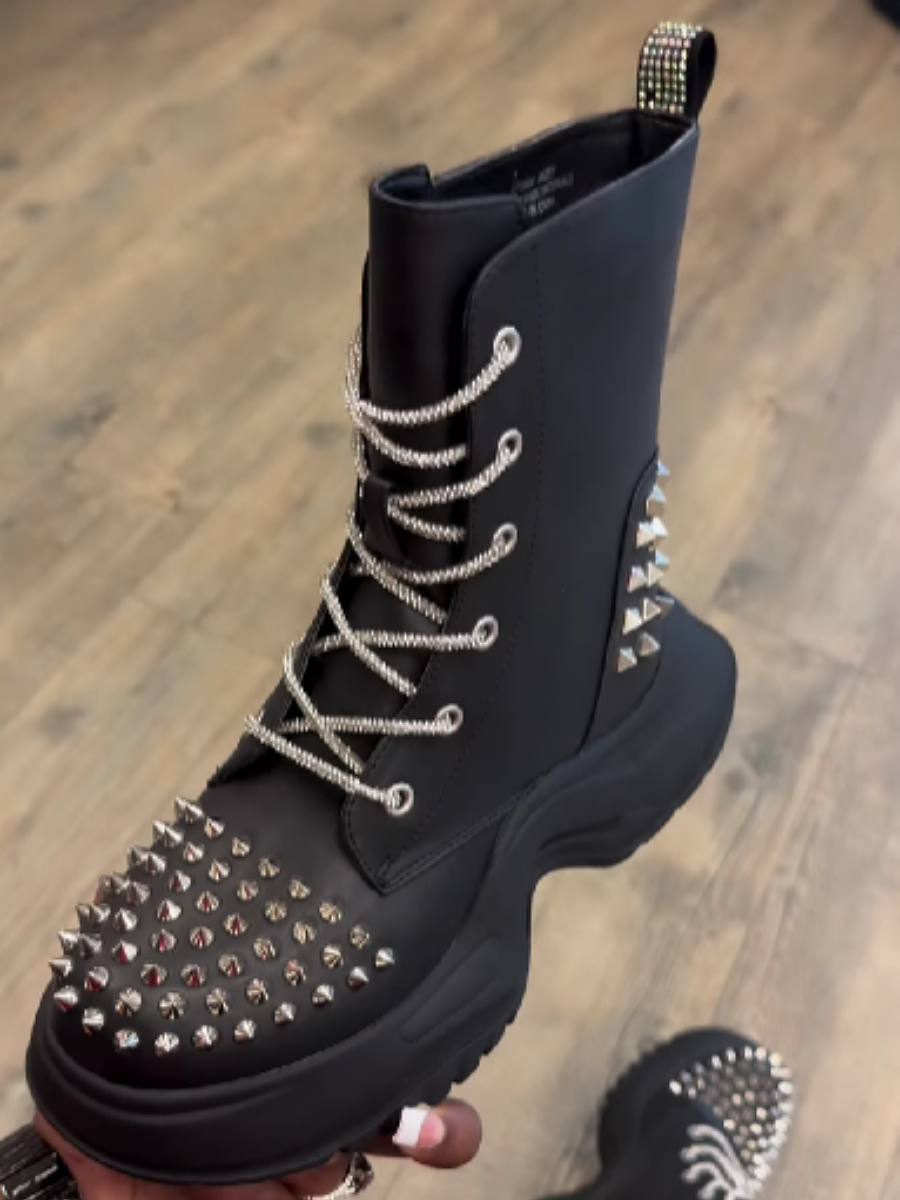 Studded High Boots