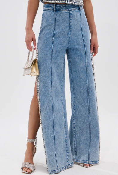 The Dazzle Rhinestone Denim Suit