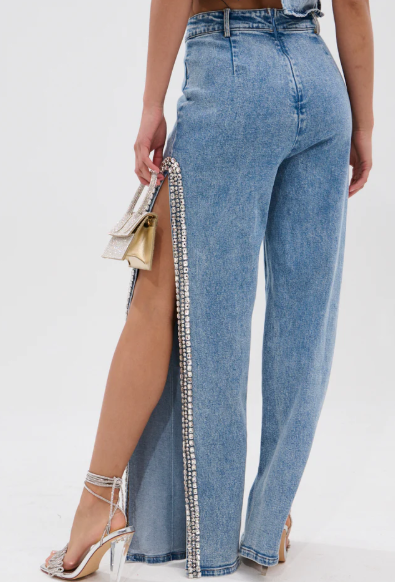 The Dazzle Rhinestone Denim Suit