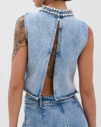 The Dazzle Rhinestone Denim Suit