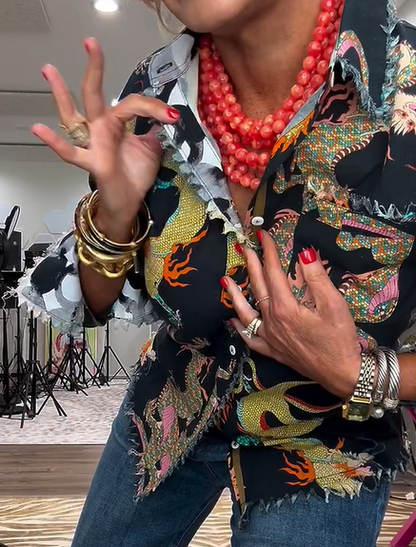 Mystic Dragon Print Shirt