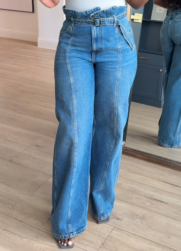 Fab Ruffed Jeans