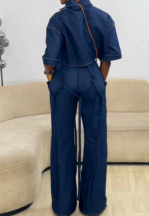 Fab Fringe Denim 2pc Set