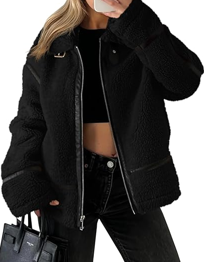 Warm Faux Leather Jacket