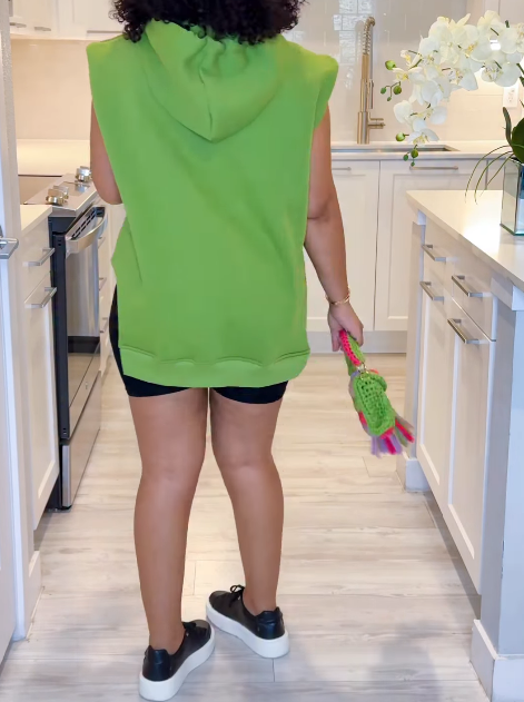 Chic Sleeveless Hoodie Romper