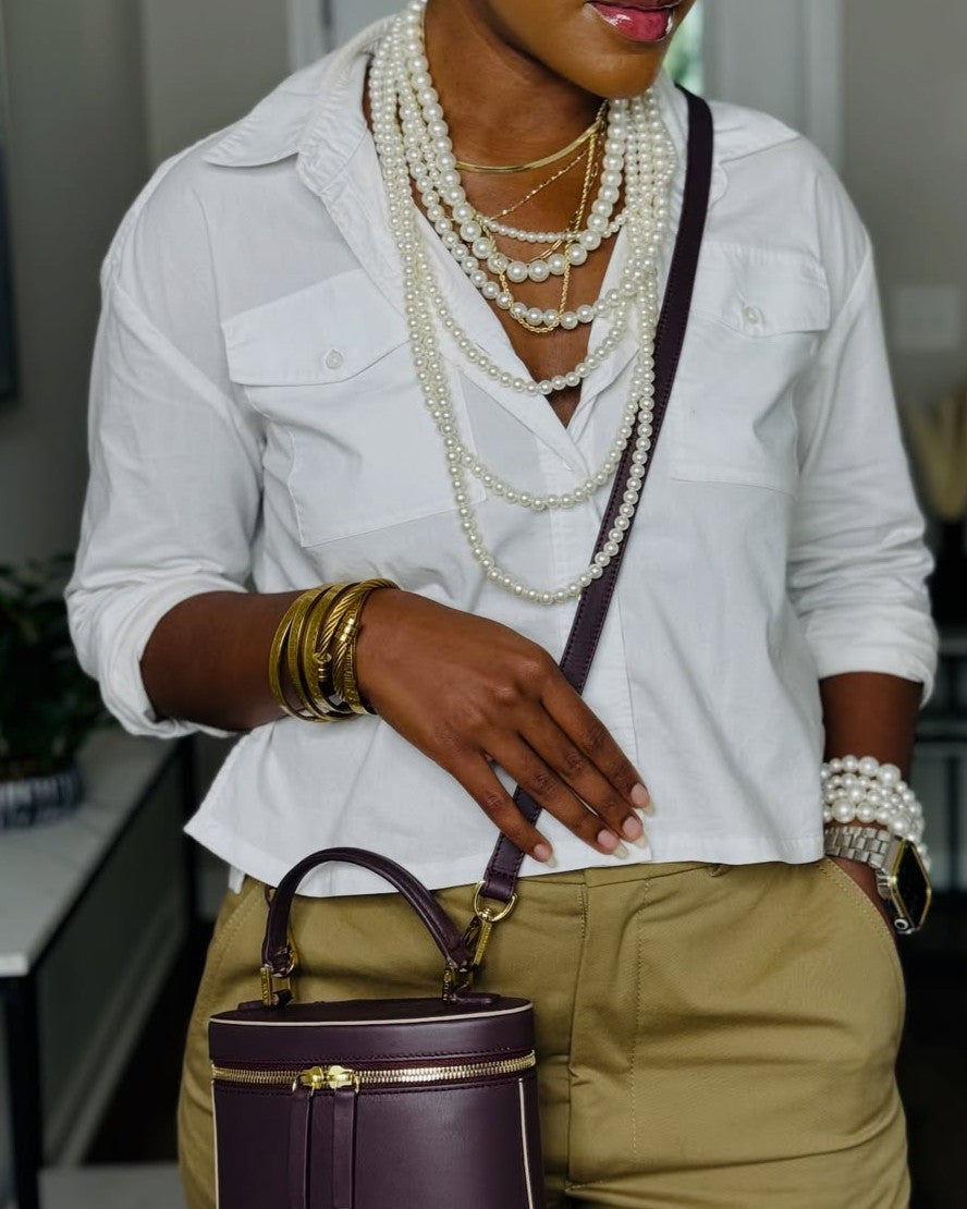 Multistrand Pearl Bib Necklace