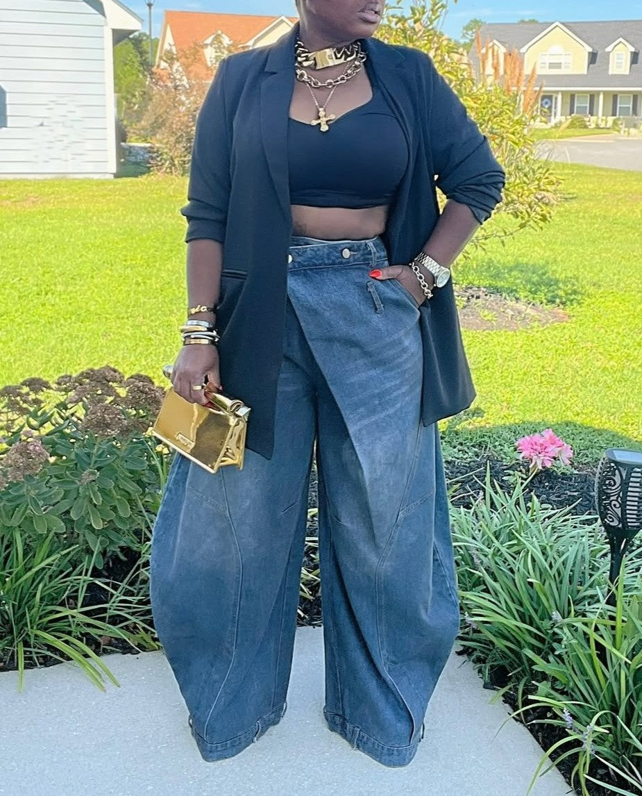 Crossed Paths Denim Trousers