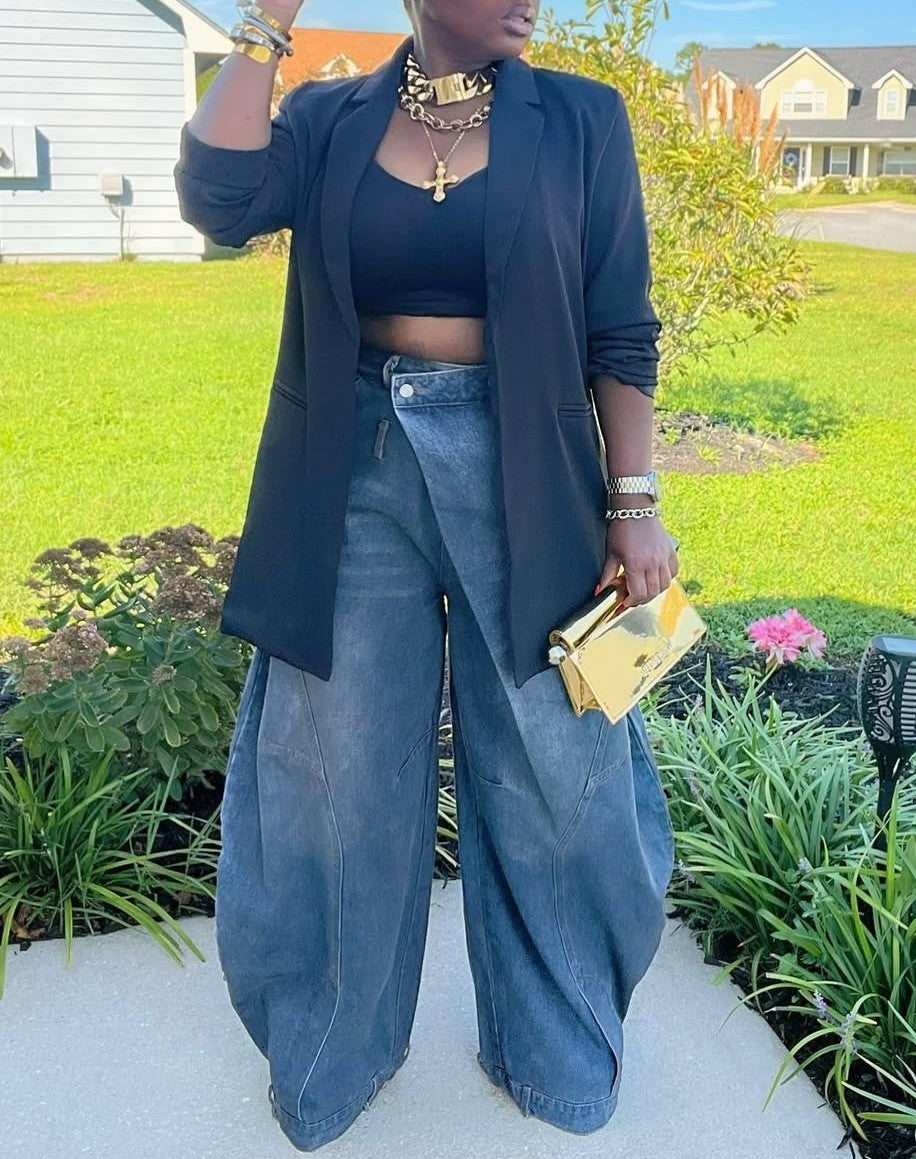 Crossed Paths Denim Trousers