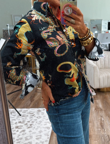 Mystic Dragon Print Shirt