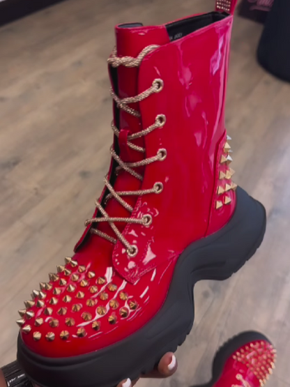Studded High Boots