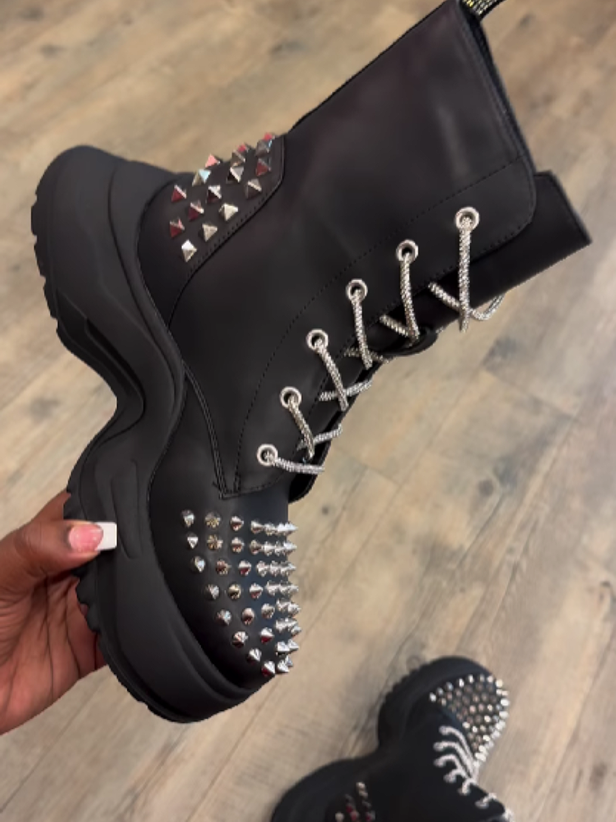 Studded High Boots