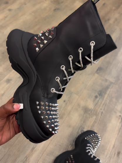 Studded High Boots