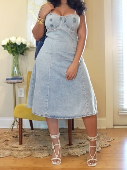 Denim Sling Skirt