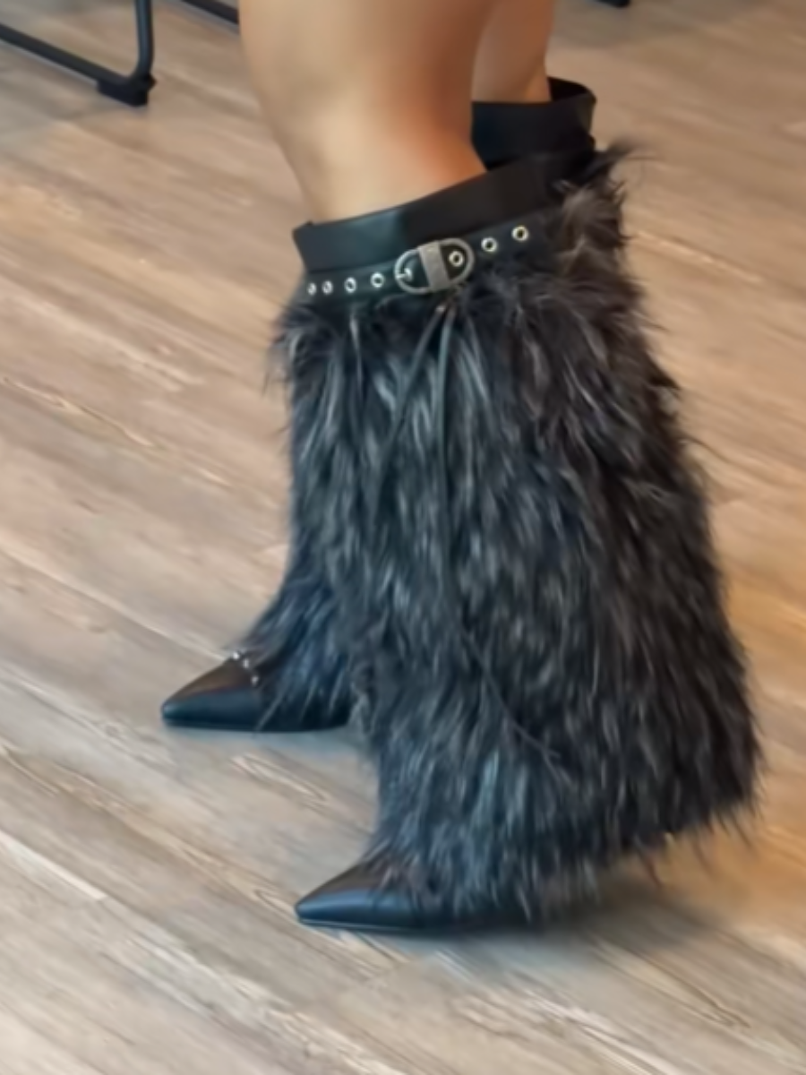 Plush High Boots