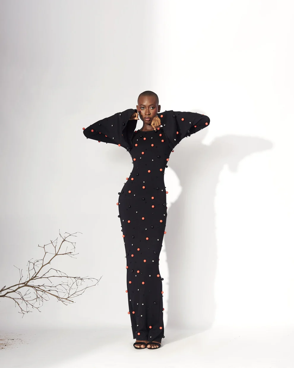 Round Neck Black Dress