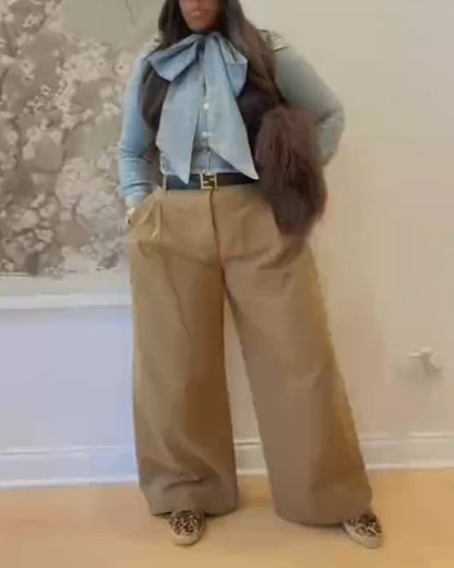 Cargo Trousers With Pleats